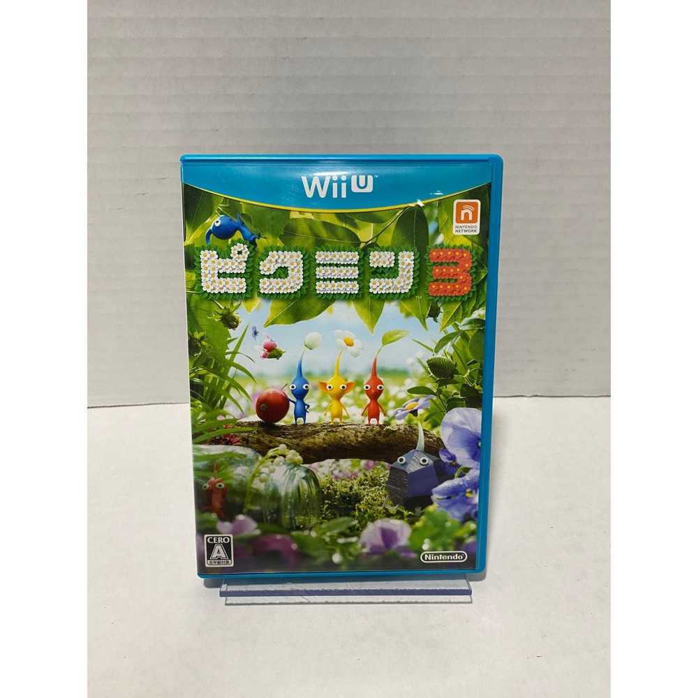 Nintendo Pikmin 3 Wii U Japanese Import NTSC-J Blue Case Excellent